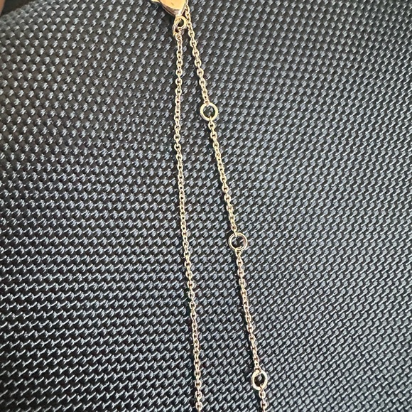 Touchstone Crystal Gold Heart Necklace with Sparkling Pendant - Picture 6 of 6